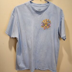 Call your mother blue tie dye 100% cotton t-shirt size L
